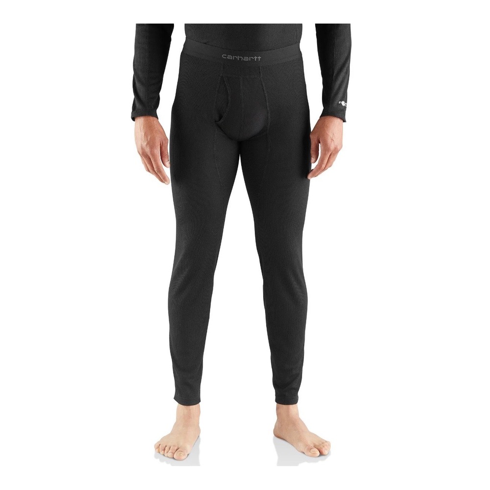 Carhartt Force MBL115 Men's Size L TALL Base Layer Thermal Pants Midweight Black